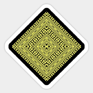 traditional pattern Sticker